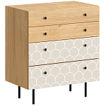 Комод с принтом на ящиках Elise Chest of Drawers варинант исполнения - 9 | Loft Concept в Кирове