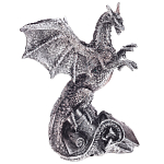 Декоративная статуэтка Дракон Silver Dragon Treasure Keeper Statuette варинант исполнения - 1 | Loft Concept в Кирове