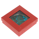 Зеркало карманное складное круглое из натурального камня Малахит с Хризоколлой в подарочной упаковке Gold Stone Mirrors варинант исполнения - 4 | Loft Concept в Кирове