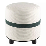 Пуф с плетеной светло-бежевой обивкой Serene Holidays варинант исполнения - 1 | Loft Concept в Кирове