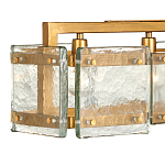 Люстра прямоугольная из толстого литого стекла Cast Glass варинант исполнения - 3 | Loft Concept в Кирове