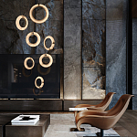 Подвесной светильник в форме кольца Cryptocrystalline Stone варинант исполнения - 5 | Loft Concept в Кирове