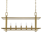 Подвесной светильник прямоугольный 5-ти ламповый Linear Kitchen Light варинант исполнения - 2 | Loft Concept в Кирове