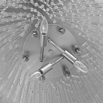 Люстра круглая с прозрачными стеклянными трубками Nembus варинант исполнения - 8 | Loft Concept в Кирове