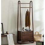 Вешалка деревянная с 2- мя ящиками Moon Walnut Furniture варинант исполнения - 2 | Loft Concept в Кирове