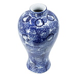 Ваза из фарфора сине-белого цвета Blue & White Ornament  варинант исполнения - 1 | Loft Concept в Кирове