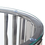 Столик журнальный с круглой прозрачной стеклянной столешницей Voluptuous варинант исполнения - 1 | Loft Concept в Кирове