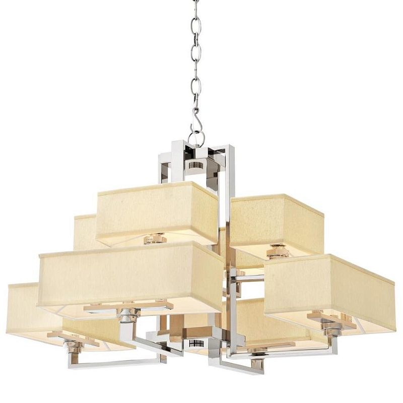 Люстра Eichholtz Chandelier Furstenberg Нержавеющая сталь Кремовый Люстра Eichholtz Chandelier Furstenberg Нержавеющая сталь Кремовый в Кирове | Loft Concept