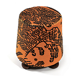 Пуф Wakonda Terracotta Tiger Mountain с Круглыми ножками  варинант исполнения - 2 | Loft Concept в Кирове