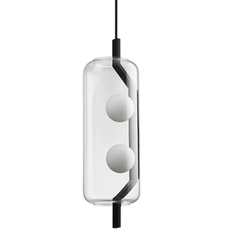 Подвесной светильник Genevra lamp Черный Прозрачный Подвесной светильник Genevra lamp Черный Прозрачный в Кирове | Loft Concept