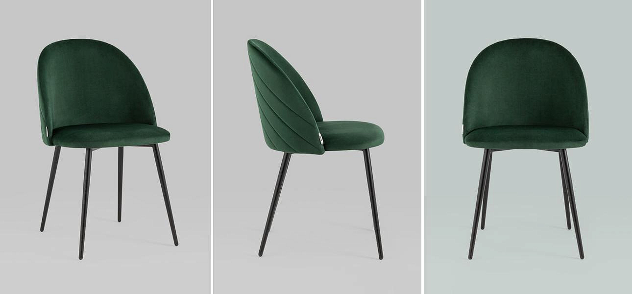 Стул Зеленый Велюр Miruna Leaf Chair Стул Зеленый Велюр Miruna Leaf Chair - Loft-Concept в Кирове