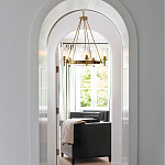  Люстра с 5-ю цилиндрическими плафонами из стекла с пузырьками Hinkley варинант исполнения - 9 | Loft Concept в Кирове