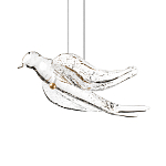 Подвесной светильник с прозрачной стеклянной птичкой Serip Voa варинант исполнения - 6 | Loft Concept в Кирове