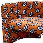 Акцентный Двухместный Диван Leela Оранжевый Орнамент варинант исполнения - 2 | Loft Concept в Кирове