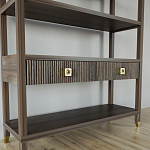 Стеллаж с двумя ящиками Elsa Dreams Walnut варинант исполнения - 2 | Loft Concept в Кирове