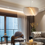 Подвесной светильник с белыми изящными декоративными лепестками Volumetric Petal Lamp варинант исполнения - 4 | Loft Concept в Кирове