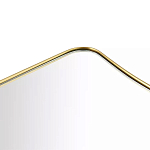 Зеркало золотистое с закруглёнными углами Thin Frame варинант исполнения - 2 | Loft Concept в Кирове