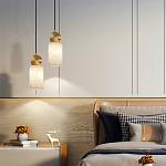 Подвесной светильник светодиодный с цилиндрическим плафоном Stone Helios варинант исполнения - 4 | Loft Concept в Кирове