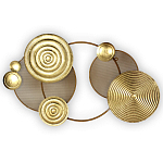 Панно настенное Blank Sheet Golden Orbit варинант исполнения - 1 | Loft Concept в Кирове