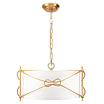 Люстра в форме цилиндра с белым тканевым абажуром Simple Knot варинант исполнения - 1 | Loft Concept в Кирове