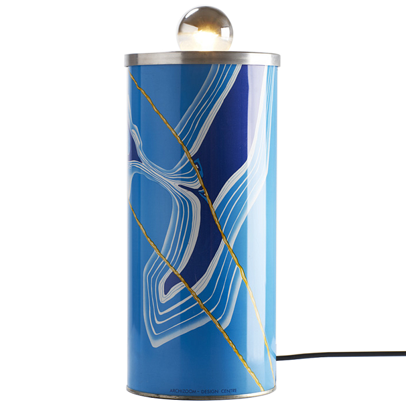 Настольная дизайнерская лампа Poltronova Sempronio Table Lamp Голубой Синий в Кирове | Loft Concept 