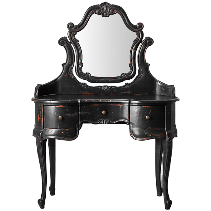 Трельяж Black Felicienne Dressing Table Черный Коричневый Трельяж Black Felicienne Dressing Table Черный Коричневый в Кирове | Loft Concept