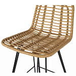 Стул барный с ротанговым плетением Half Bar Chair with Wicker без подлокотников варинант исполнения - 6 | Loft Concept в Кирове