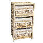 Стеллаж для детской с плетенным выдвижными корзинами Bow варинант исполнения - 1 | Loft Concept в Кирове