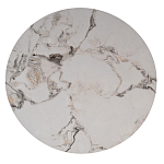 Стол журнальный круглый керамогранит белый Keramos варинант исполнения - 2 | Loft Concept в Кирове