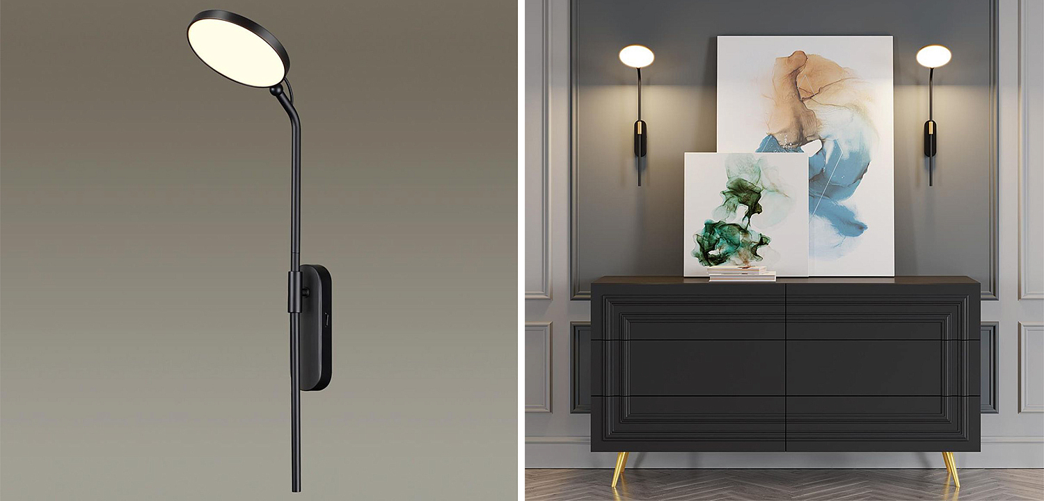Бра Maxine Light Wall lamp Lantern Black Бра Maxine Light Wall lamp Lantern Black - Loft-Concept в Кирове