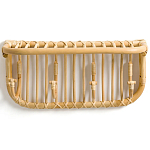 Настенная вешалка из ротанга с полкой Willa Wall Shelf Hanger варинант исполнения - 2 | Loft Concept в Кирове