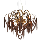 Люстра подвесная с переплетенными металлическими лентами и цепочками Atlantis Chain варинант исполнения - 1 | Loft Concept в Кирове