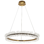 Кольцевая люстра с хрустальным декором Rowan Crystal Ring Horizontal Chandelier варинант исполнения - 2 | Loft Concept в Кирове