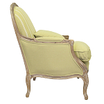 Кресло Ava Classical Armchair green striped flax варинант исполнения - 1 | Loft Concept в Кирове