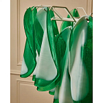 Люстра из стеклянных зеленых лепестков Petalled Illuminator варинант исполнения - 8 | Loft Concept в Кирове