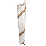 Торшер из перламутра на металлическом каркасе Indonesian Spiral 2 варинант исполнения - 3 | Loft Concept в Кирове