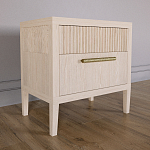 Прикроватная Тумбочка Primo с двумя ящиками Светлый дуб варинант исполнения - 2 | Loft Concept в Кирове