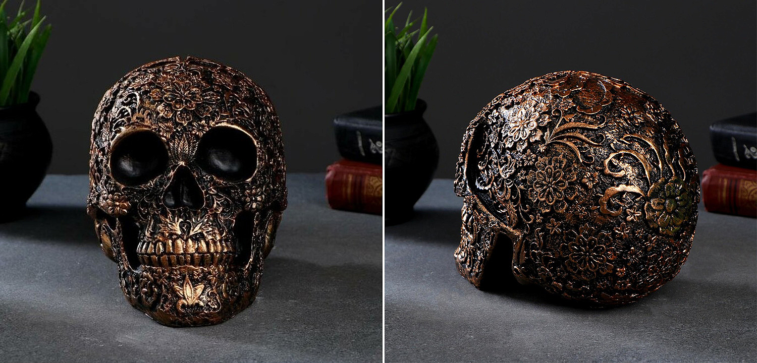 Статуэтка Patterned Skull Статуэтка Patterned Skull - Loft-Concept в Кирове