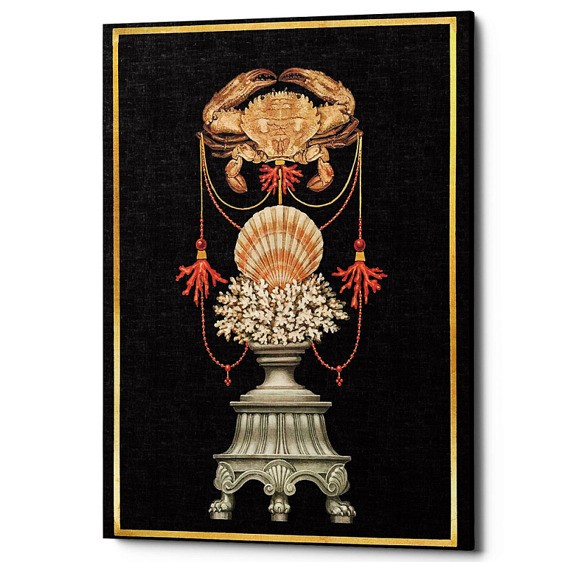 Постер Sea Vase Poster 5 Черный Бежевый Постер Sea Vase Poster 5 Черный Бежевый в Кирове | Loft Concept