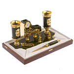 Настольный письменный набор из нефрита с ножом для бумаг в подарочной коробке Maecenas варинант исполнения - 3 | Loft Concept в Кирове