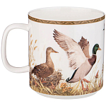 Кружка из фарфора с изображением уток и собаки 400 мл Hunting Porcelain Collection варинант исполнения - 1 | Loft Concept в Кирове