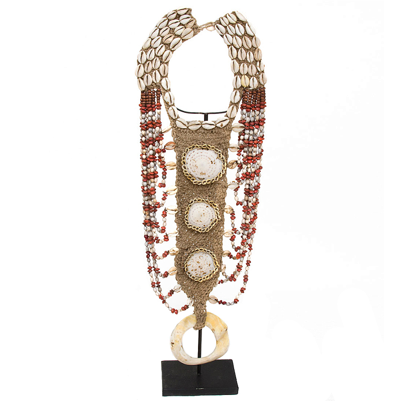 Этническое ожерелье из ракушек Aboriginal Long Necklace Shells Бежевый Коричневый Красный Белый Этническое ожерелье из ракушек Aboriginal Long Necklace Shells Бежевый Коричневый Красный Белый в Кирове | Loft Concept