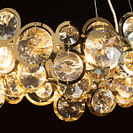 Люстра подвесная из золотых колец 57 см Golden Circles варинант исполнения - 5 | Loft Concept в Кирове