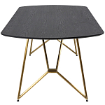 Обеденный стол на металлических ножках Ward Brass Dining Table варинант исполнения - 3 | Loft Concept в Кирове