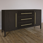 Буфет Primo с тремя ящиками и двумя фасадами Темный орех варинант исполнения - 2 | Loft Concept в Кирове