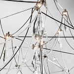 Люстра с каркасом из тонких металлических нитей и хрустальными подвесками Crystal Metal Threads Chandelier 100 варинант исполнения - 3 | Loft Concept в Кирове