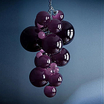 Люстра Grape Balls Сливовый цвет стекла варинант исполнения - 1 | Loft Concept в Кирове