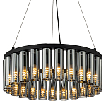 Люстра со стеклянными цилиндрическими плафонами Luminous Cylinders Smoky Round варинант исполнения - 1 | Loft Concept в Кирове