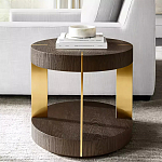 Дизайнерский журнальный стол круглый на 4-х ножках с подстольем Hufok варинант исполнения - 1 | Loft Concept в Кирове