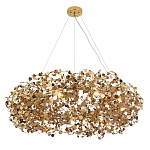 Люстра подвесная круглая с многочисленными металлическими круглыми элементами Terzani Argent варинант исполнения - 5 | Loft Concept в Кирове